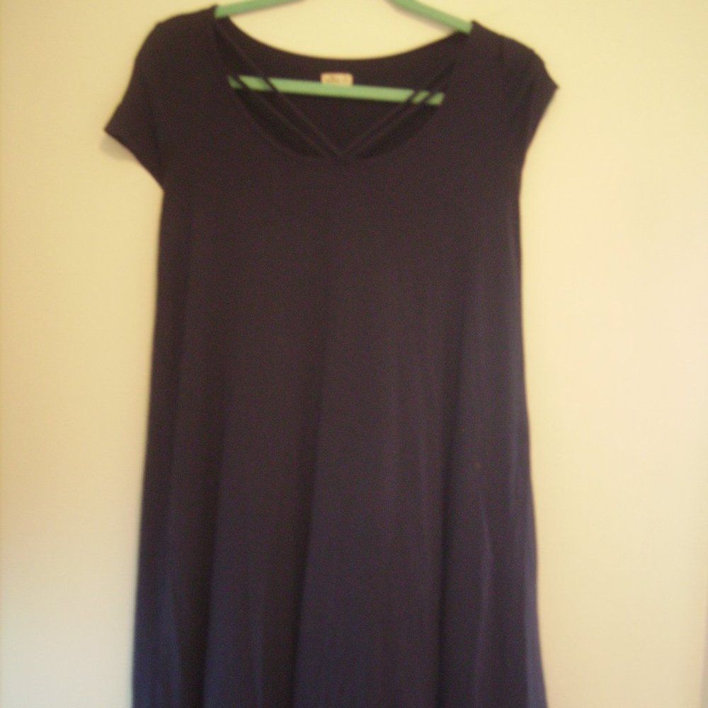 Hollister XS Navy Mini Strap Front Dress